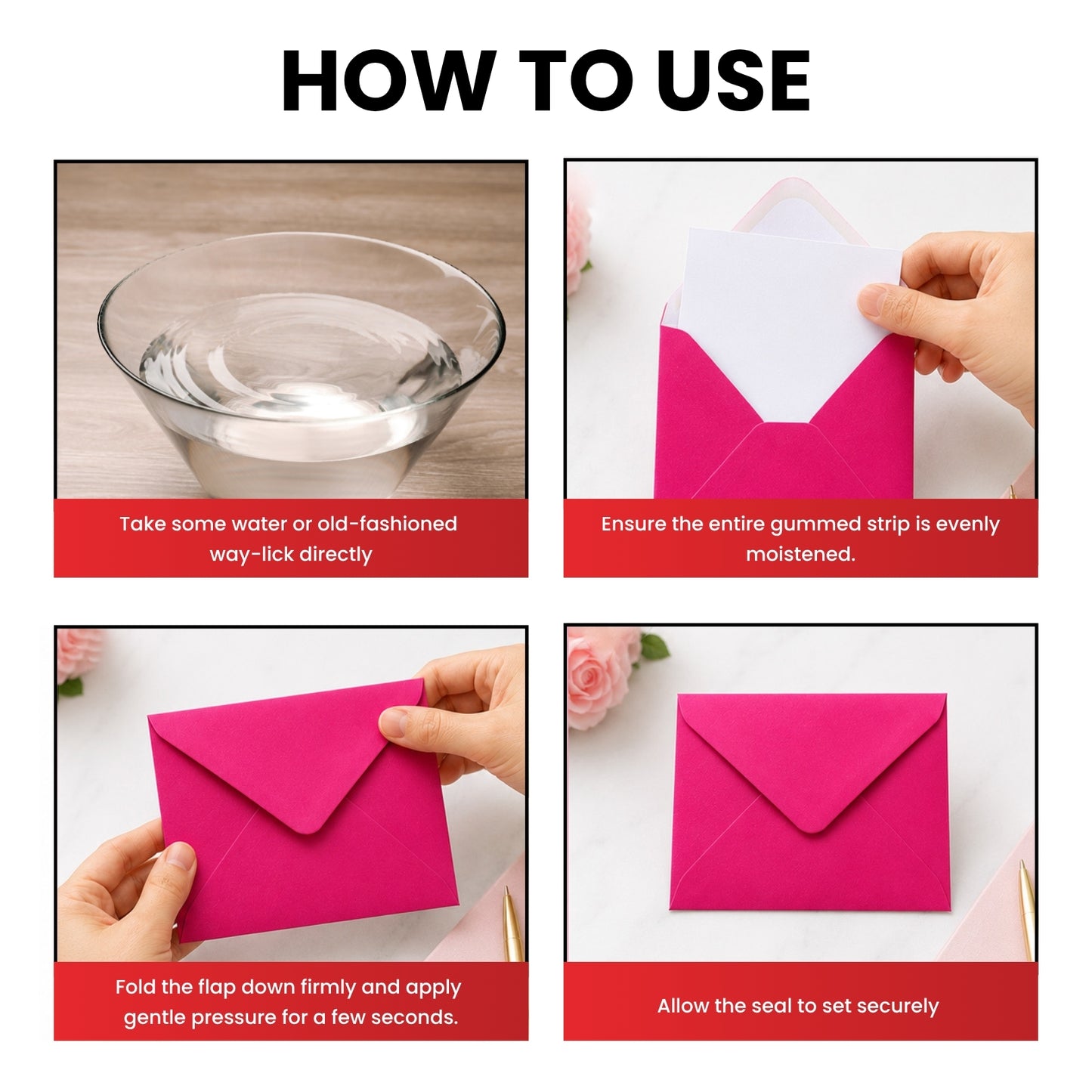 Pack of 1000 Vivid Violet 130x130mm Gummed Envelopes