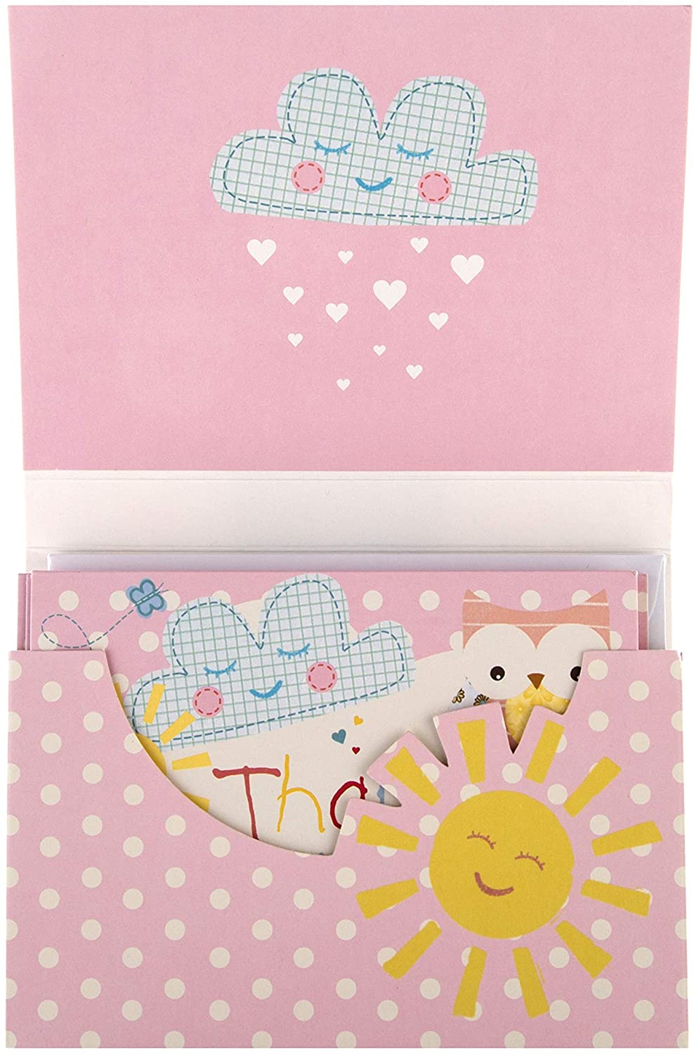 New Baby Pink Thank You Cards from Hallmark Pack of 8 