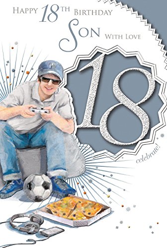 Xpress Yourself Son 18 Today! Medium Sized Style Birthday Card