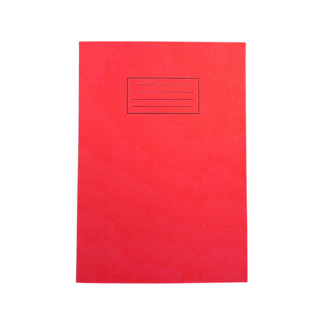 Janrax A4 Red 80 Pages Feint and Ruled Exercise Book