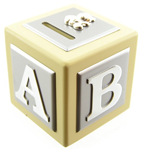 BUTTON CORNER SILVER PLATED MONEY BOX