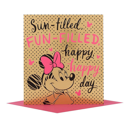 Disney Minnie Birthday Card Fun Filled 