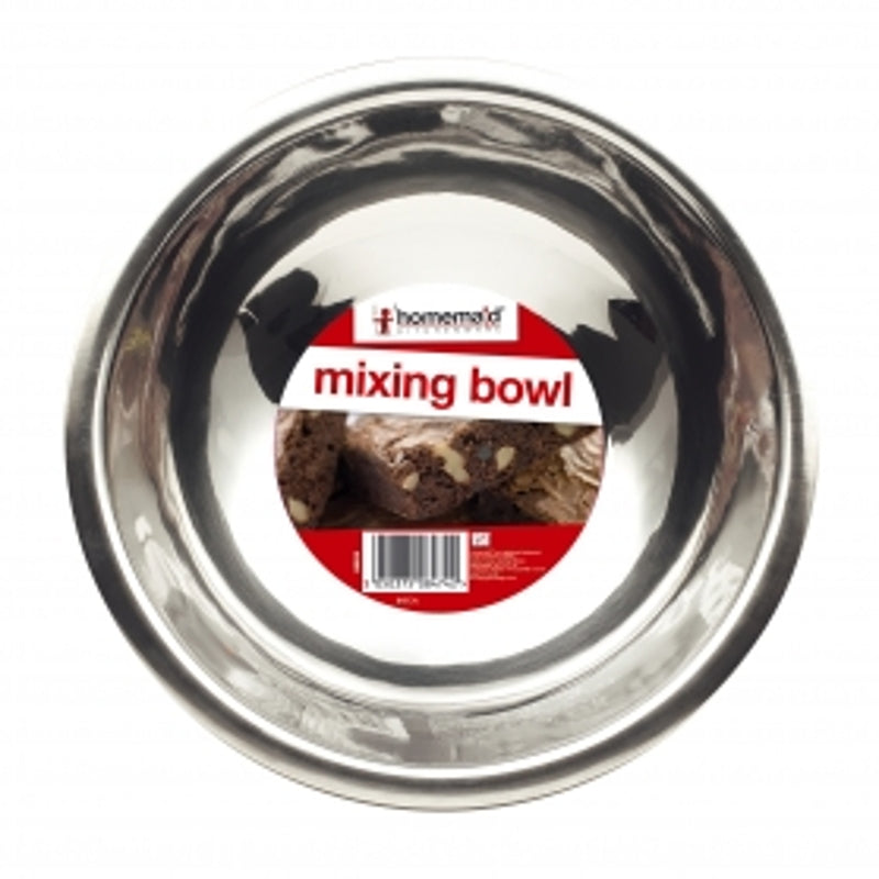HOMEMAID SILVER METAL 10" WIDE MIXING BOWL CP250P