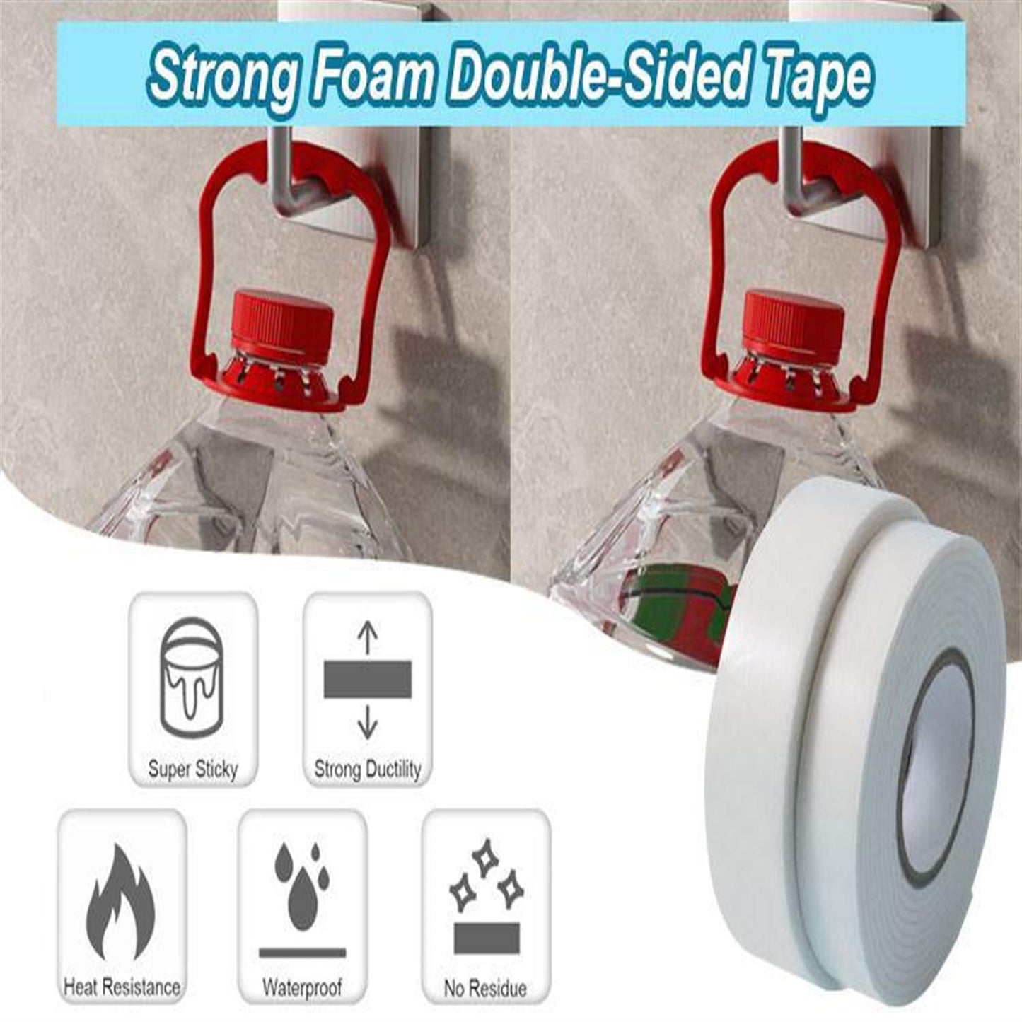 Heat Resistant Double Sided Tape 18mm x 2M