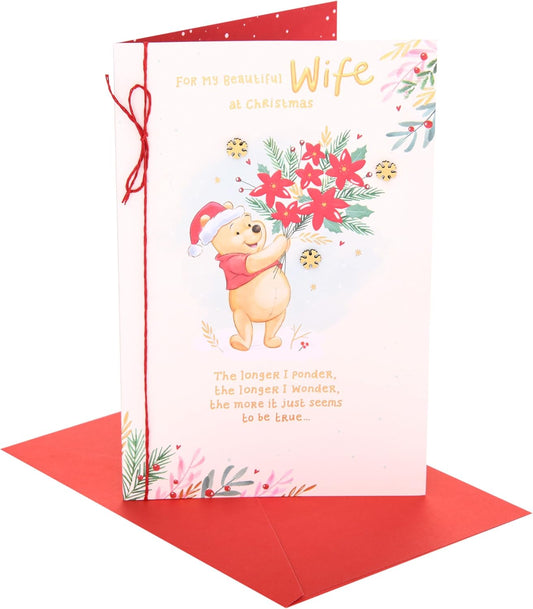 Winnie The Pooh Wife Christmas Card