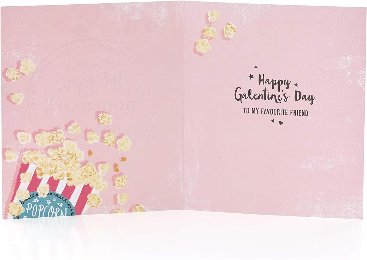 Pizza, Popcorn And Pamper Night Valentine's Day Card
