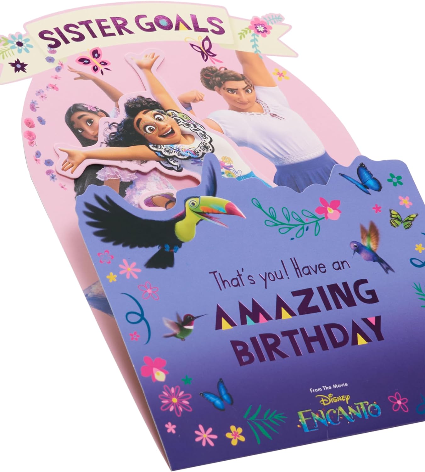 Disney Encanto Pop-Up Mirabel, Isabela & Luisa Design Sister Birthday Card