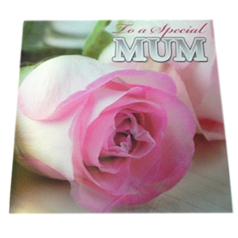 3D Holographic Pink Rose To A Special Mum Mother's Day Greetings Card