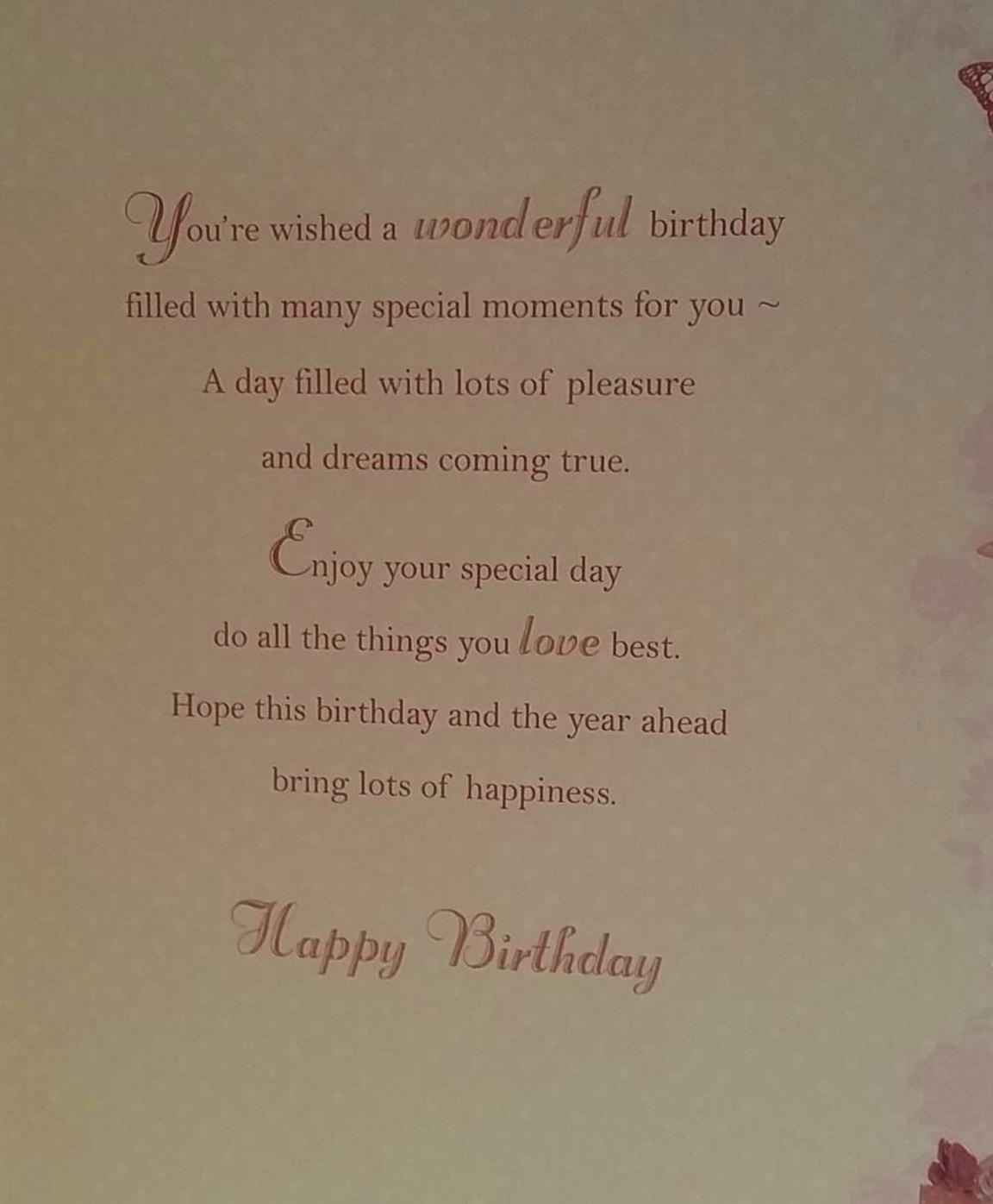 Granddaughter Soft Whispers Birthday Card
