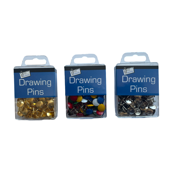 Pack of 120 Assorted Drawing Pins– Shop Inc