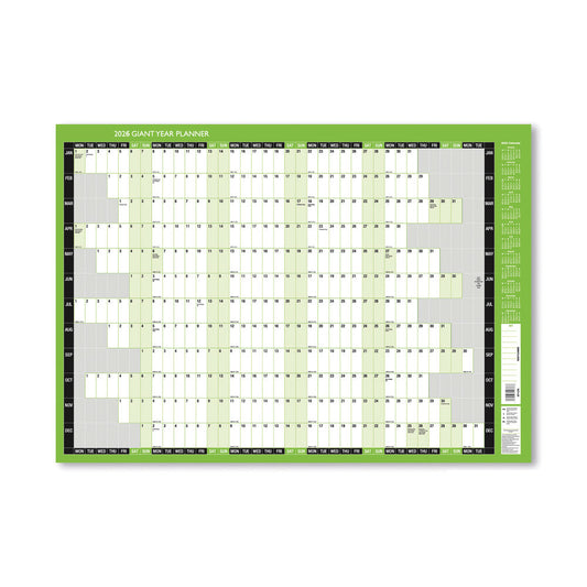 Janrax 2026 Giant Year Planner 1000 x 610mm
