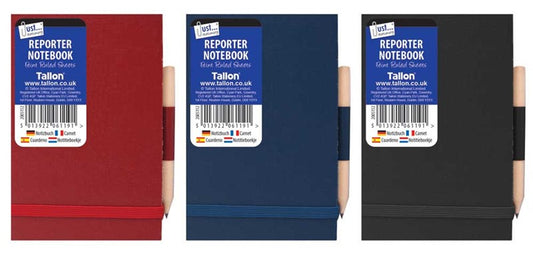 Police Style Mini Reporters Notebook with Pencil and Elastic Strap