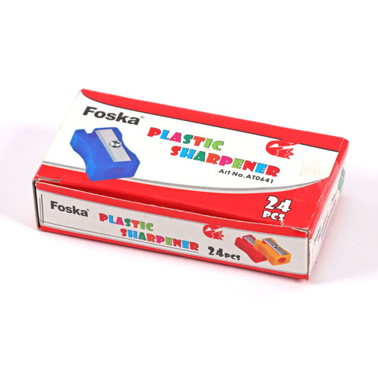 6x Pack of 24 Coloured Plastic Pencil Sharpeners