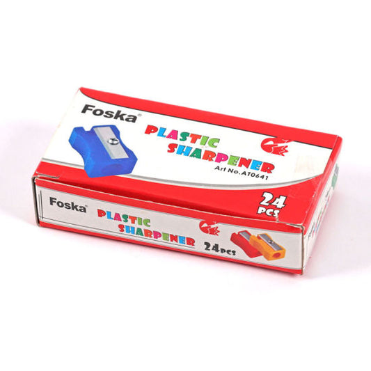 6x Pack of 24 Coloured Plastic Pencil Sharpeners