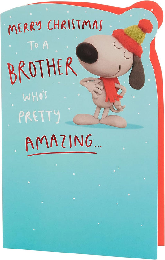 Brother Christmas Card Funny Design 