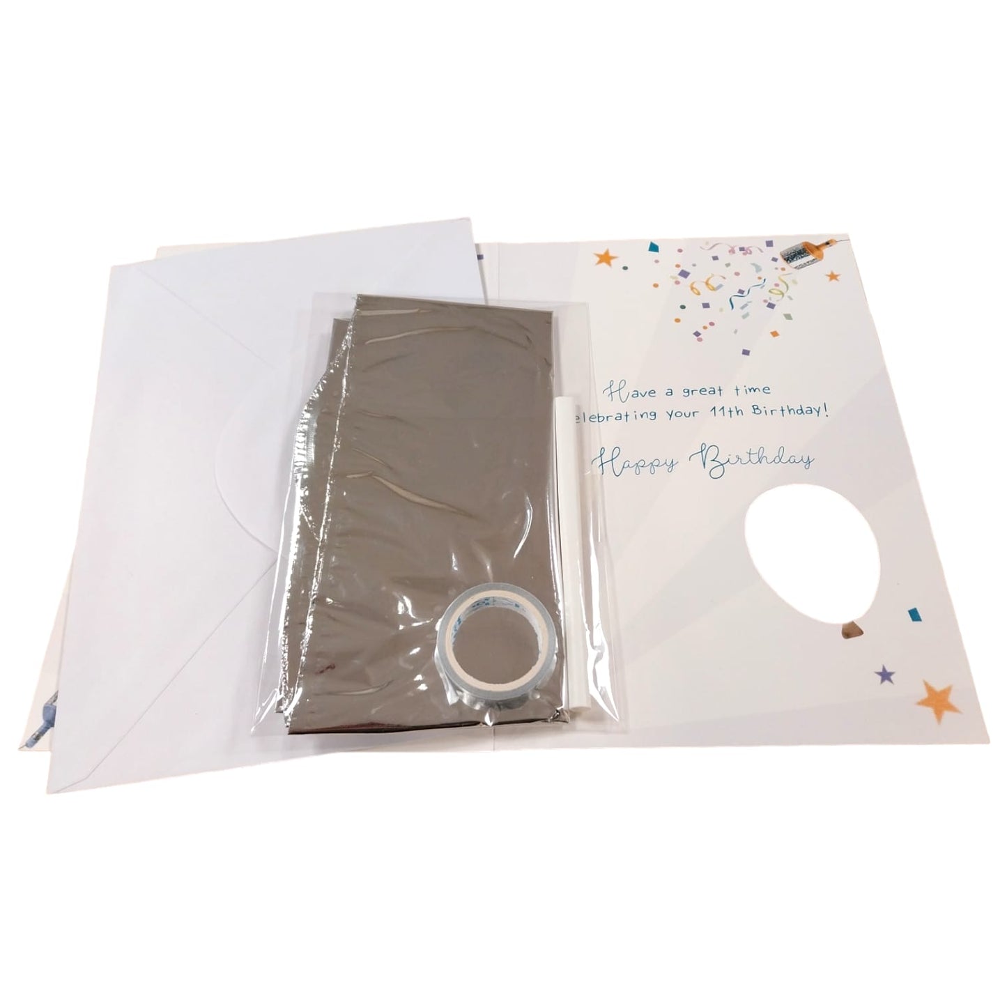 Happy Birthday 11 today Have fun Balloon Boutique Greeting Card