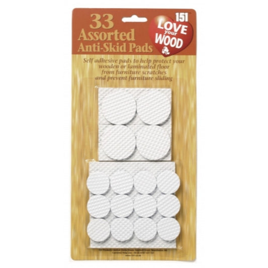 151 Love Your Wood 33 Assorted Anti-Skid Pads