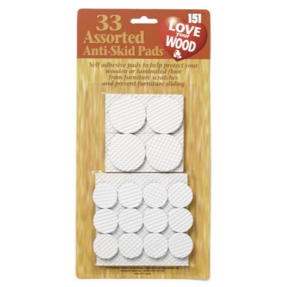 151 Love Your Wood 33 Assorted Anti-Skid Pads