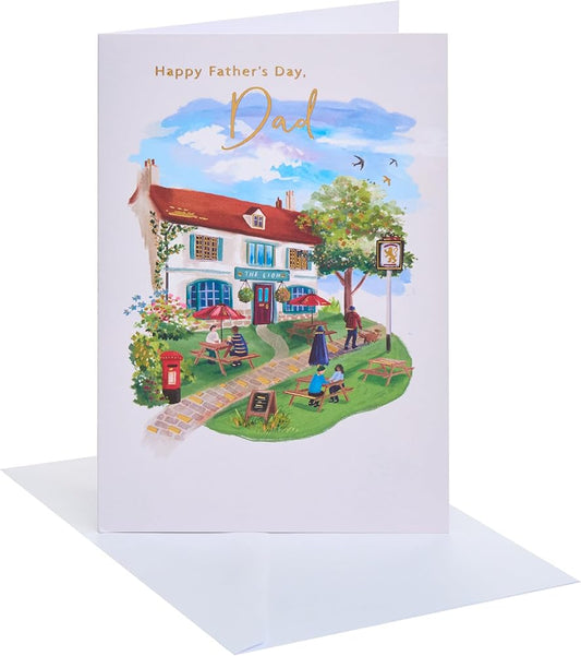 Pub Garden Design Dad Father's Day Card