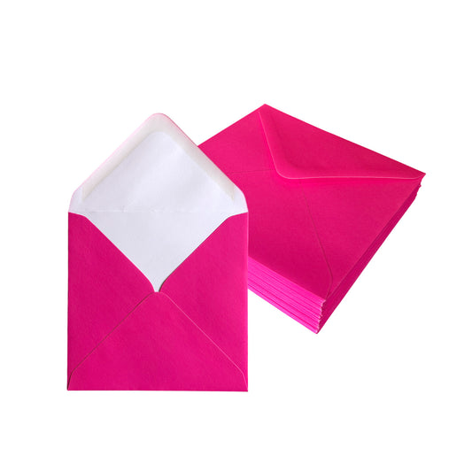 Pack of 1000 Vivid Cherry Fizz Pink 155x155mm Gummed Envelopes