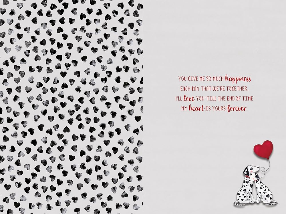 Dalmatians and Hearts Husband Valentine's Day Card