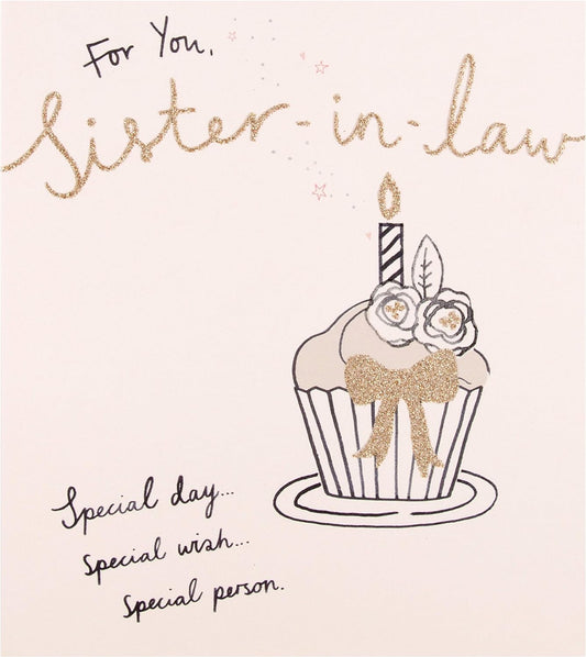 Sister in Law Birthday Card "Special Wish"