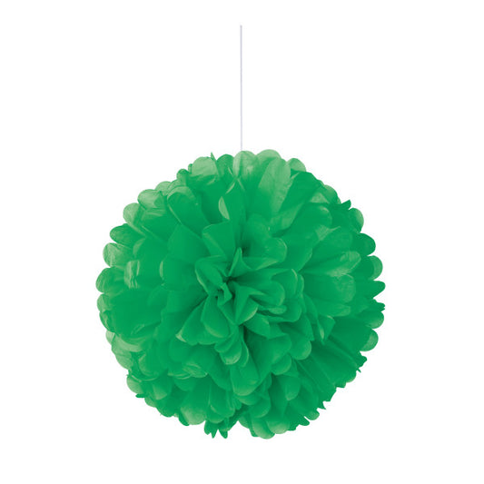 Emerald Green 16" Hanging Tissue Pom Pom