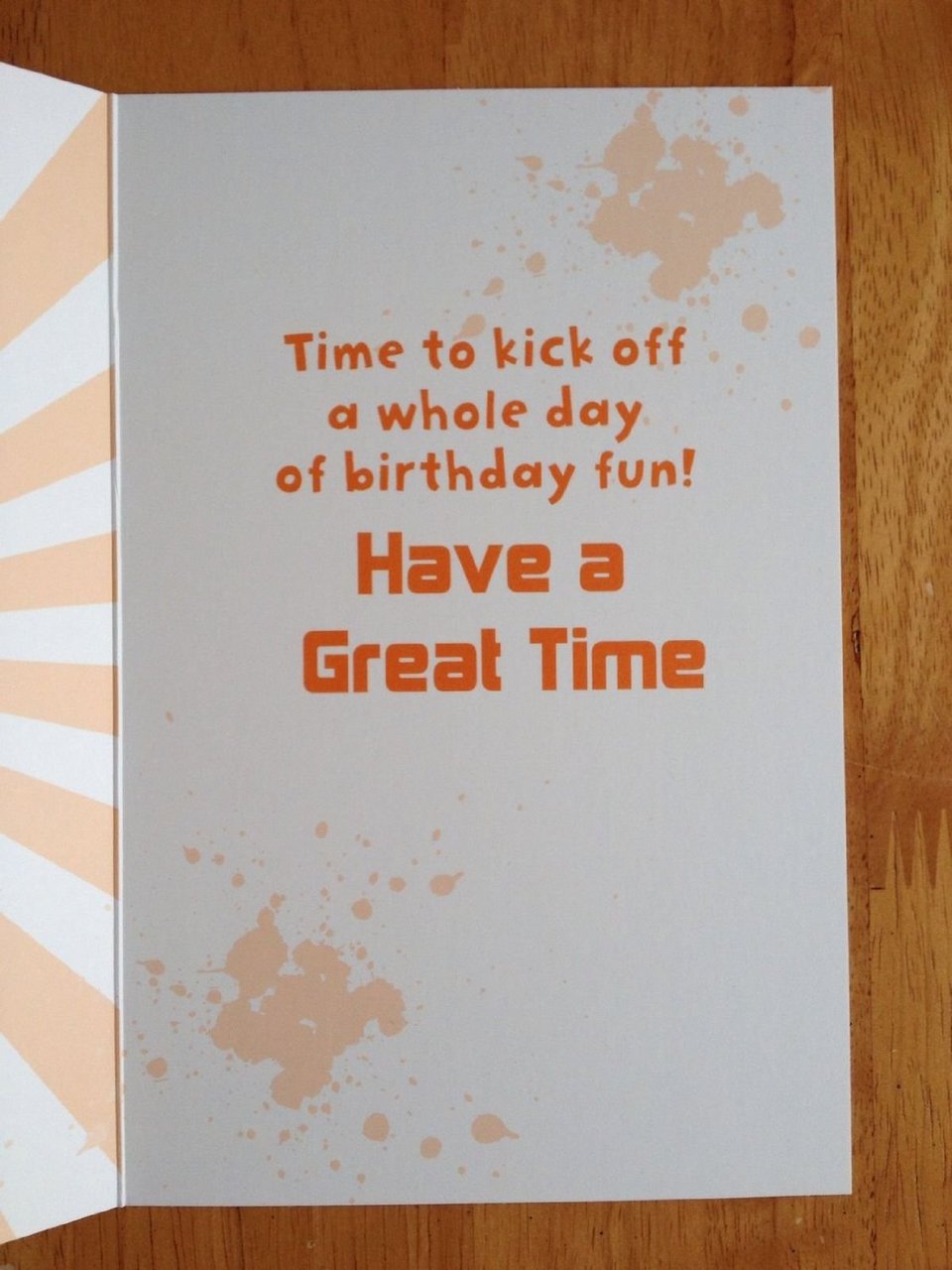 Mickey mouse goofy football your birthday's here! birthday card 