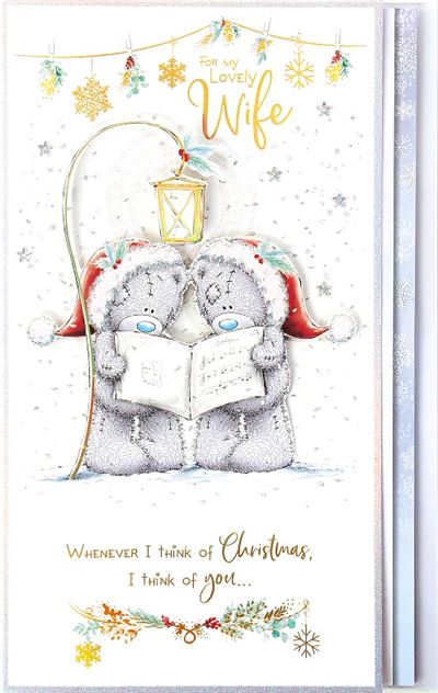 Lovely Wife Luxury Me to You Bear Christmas Card