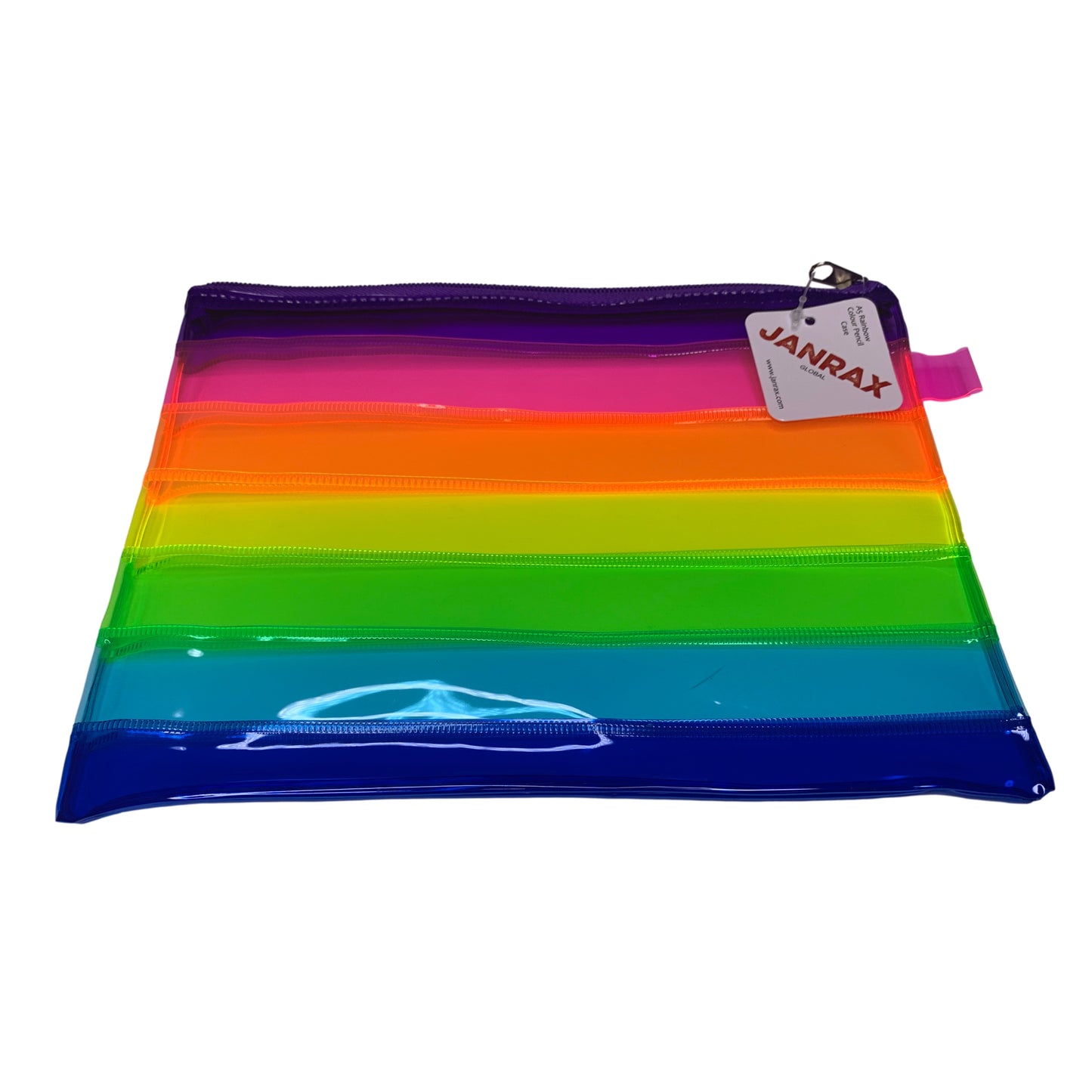 Pack of 60 A5 Rainbow Coloured Rainbow Pencil Cases