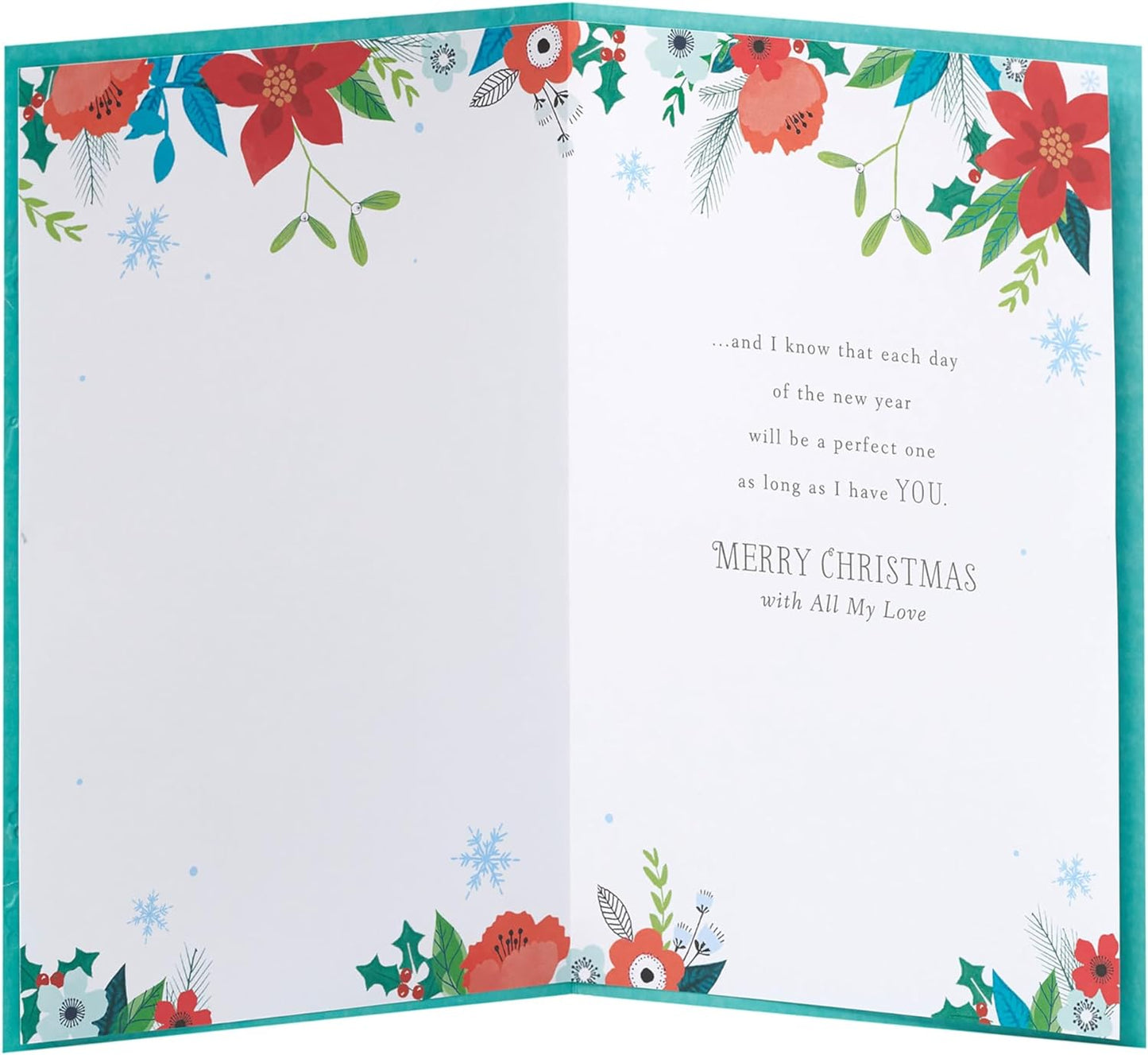 Wife Christmas Card Heartfelt Design 