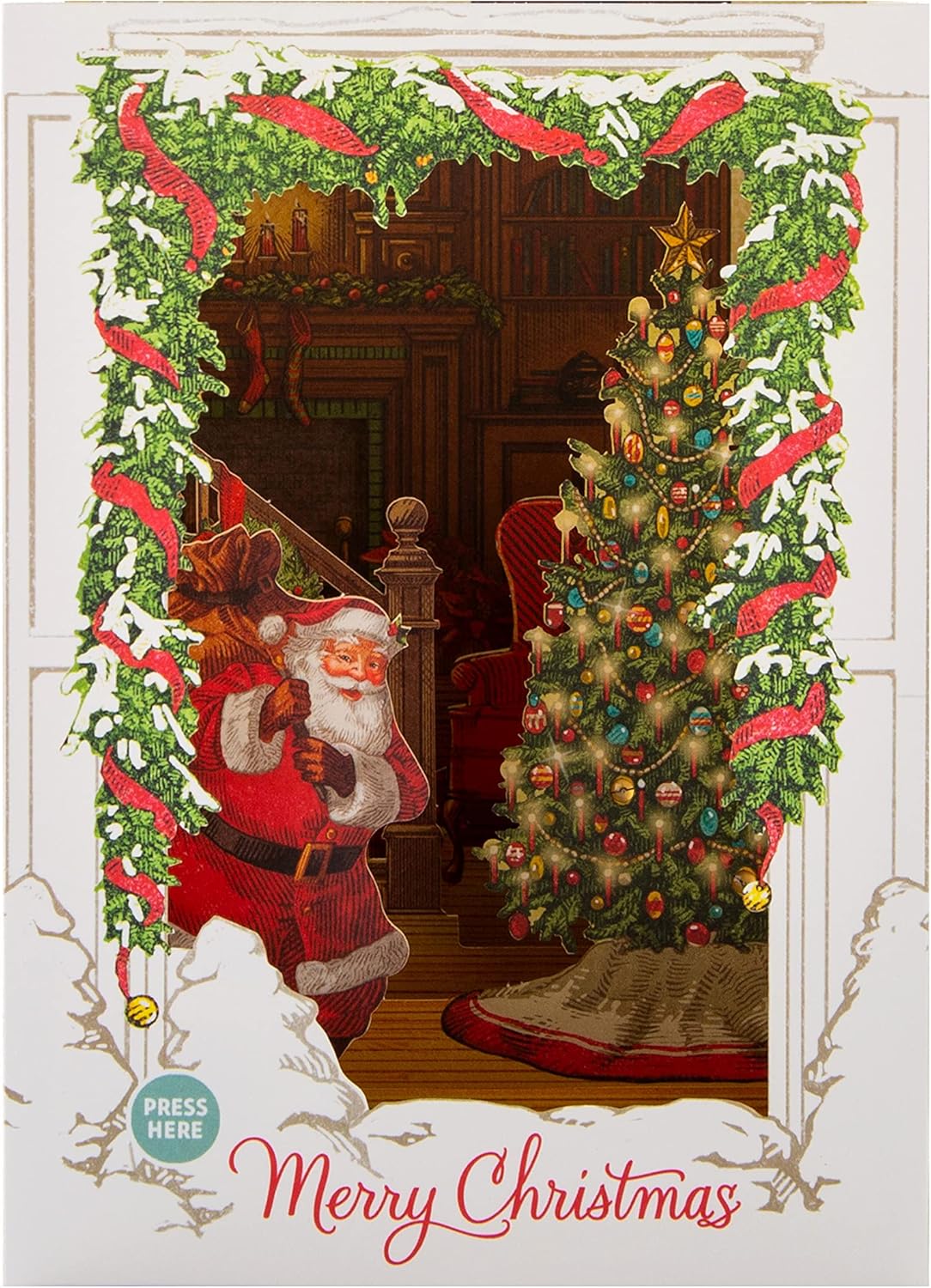 Spirit of Christmas Light Up & Music Design 3D and Pop Up Christmas Card