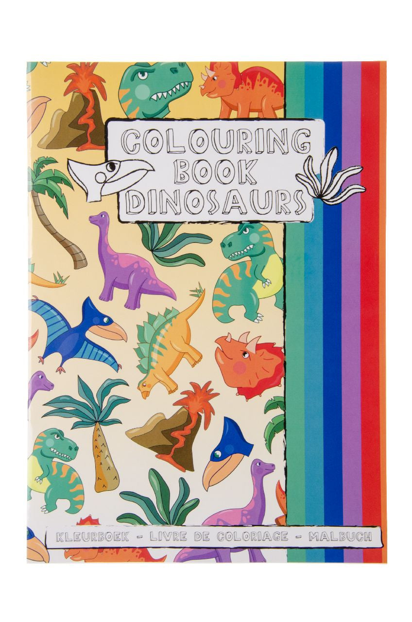 Pack of 12 A4 Dinosaur Coloring Books with Stickers Sheet
