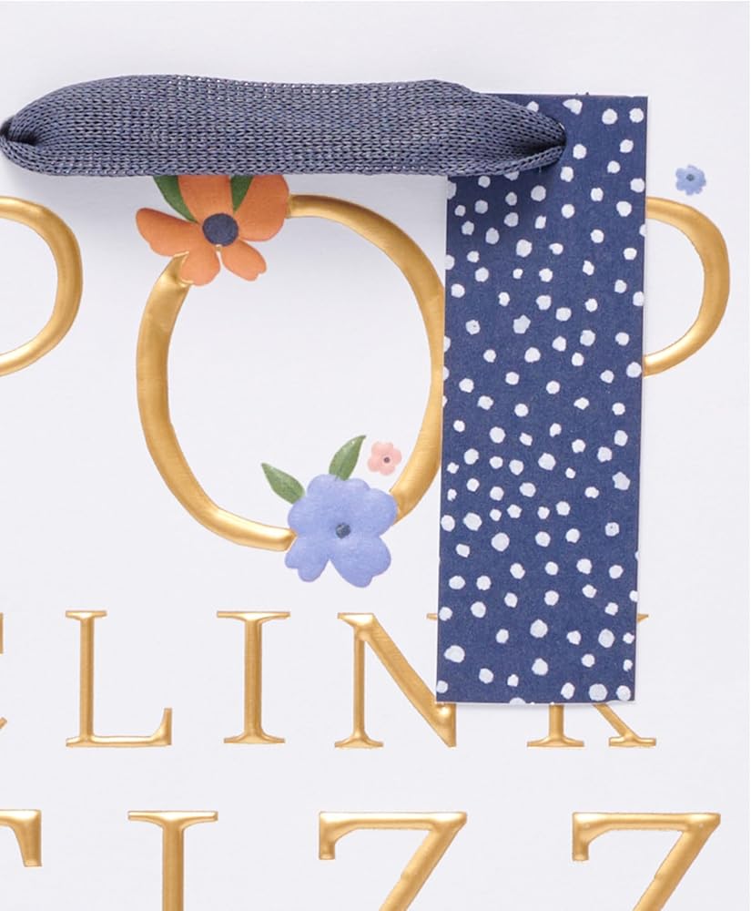 Pop, Clink, Fizz Design Bottle Gift Bag