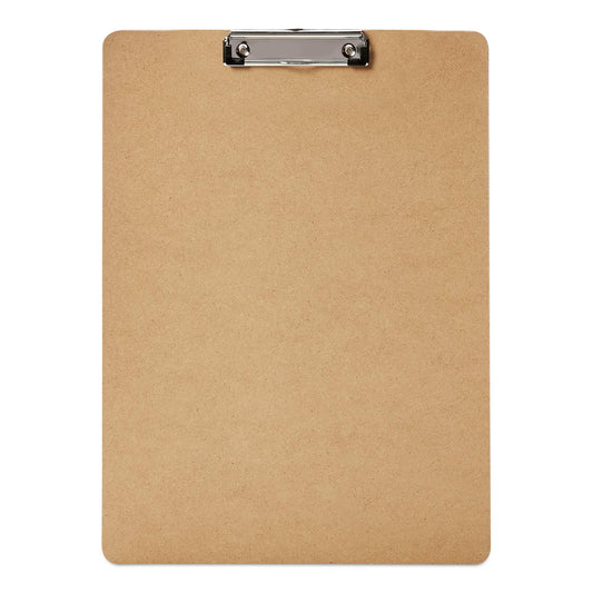 Pack of 12 A3 Wooden Portrait Clipboards by Janrax