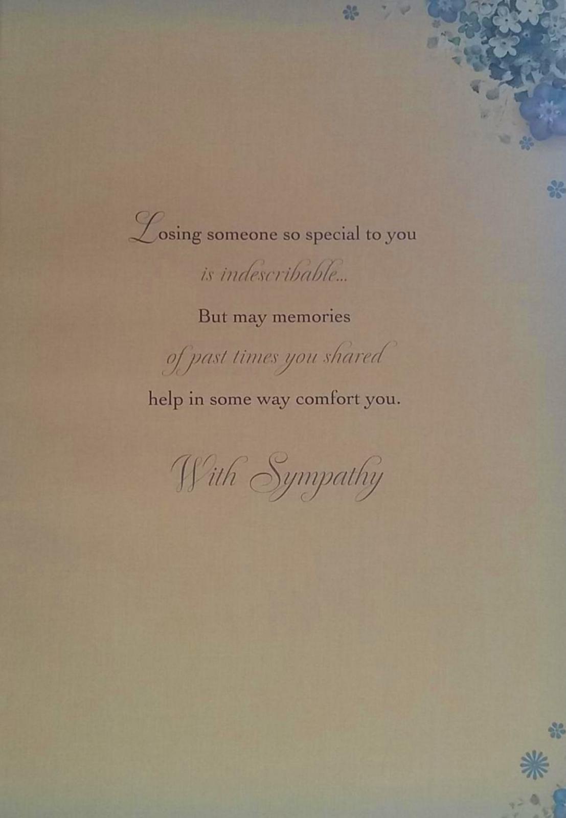 Remembering You With Sympathy Greeting Card