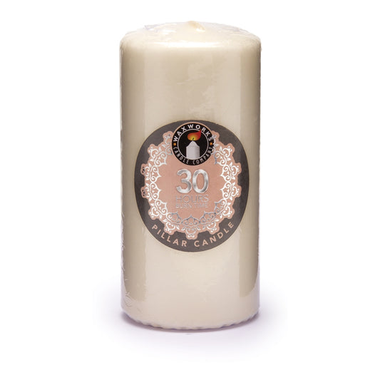 Waxworks Pillar Candle - 30 Hours Burn Time