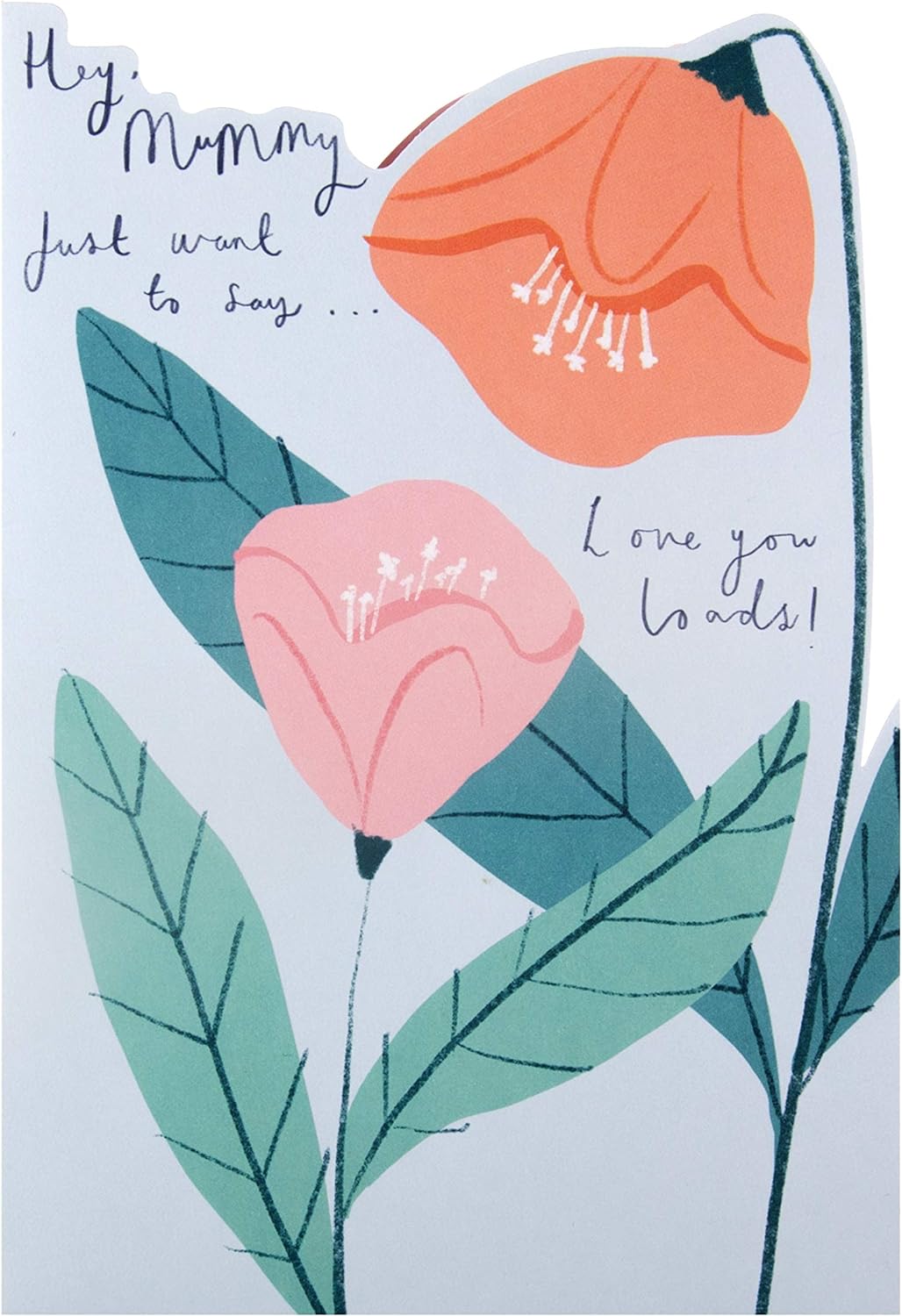 Mummy Beautiful  Floral Die Cut Design Mother's Day Card
