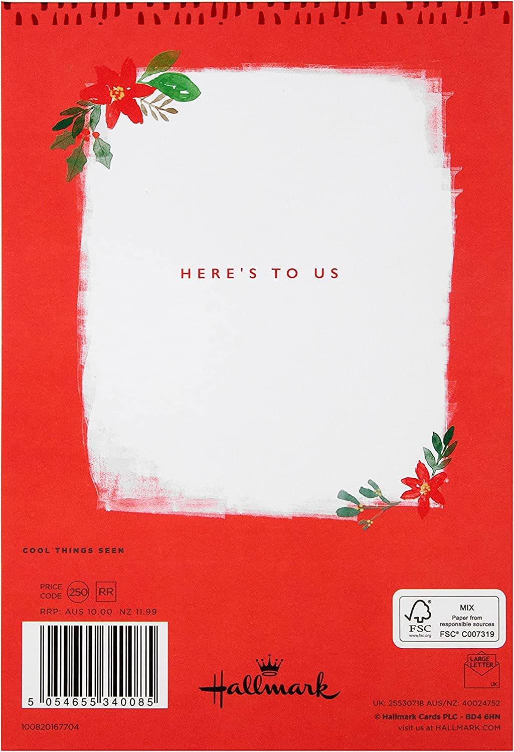 Contemporary Frame Design with Hanging Bauble Attachment Wife Christmas Card