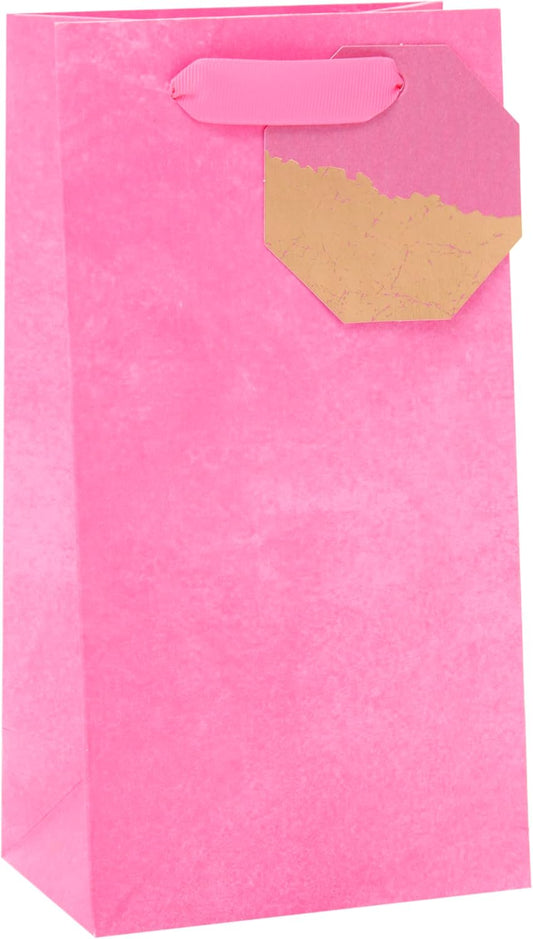 Pink Design Perfume/Half Bottle Gift Bag for Birthdays, Valentine's Day & Other Events