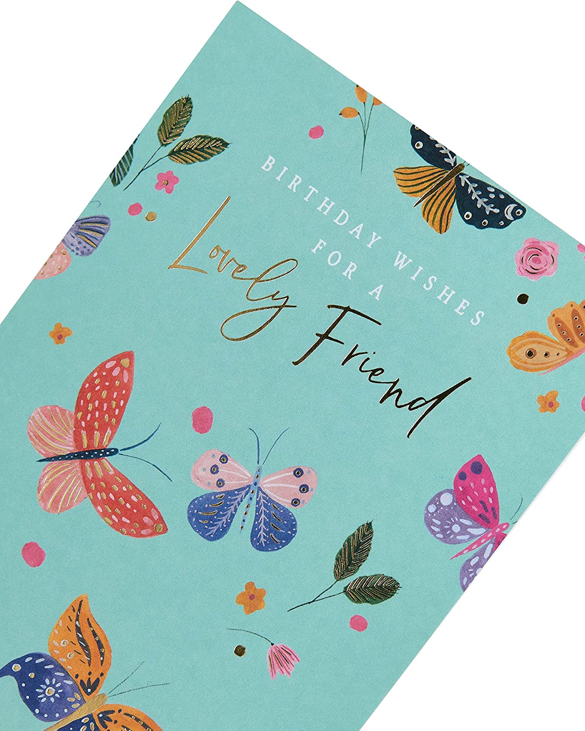 Floral Design Lovely Friend Birthday Card