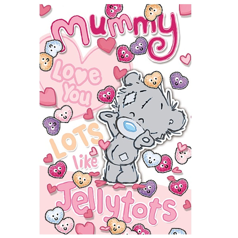 Mummy From Little Girl Dinky Bear Pink Mother's Day Card