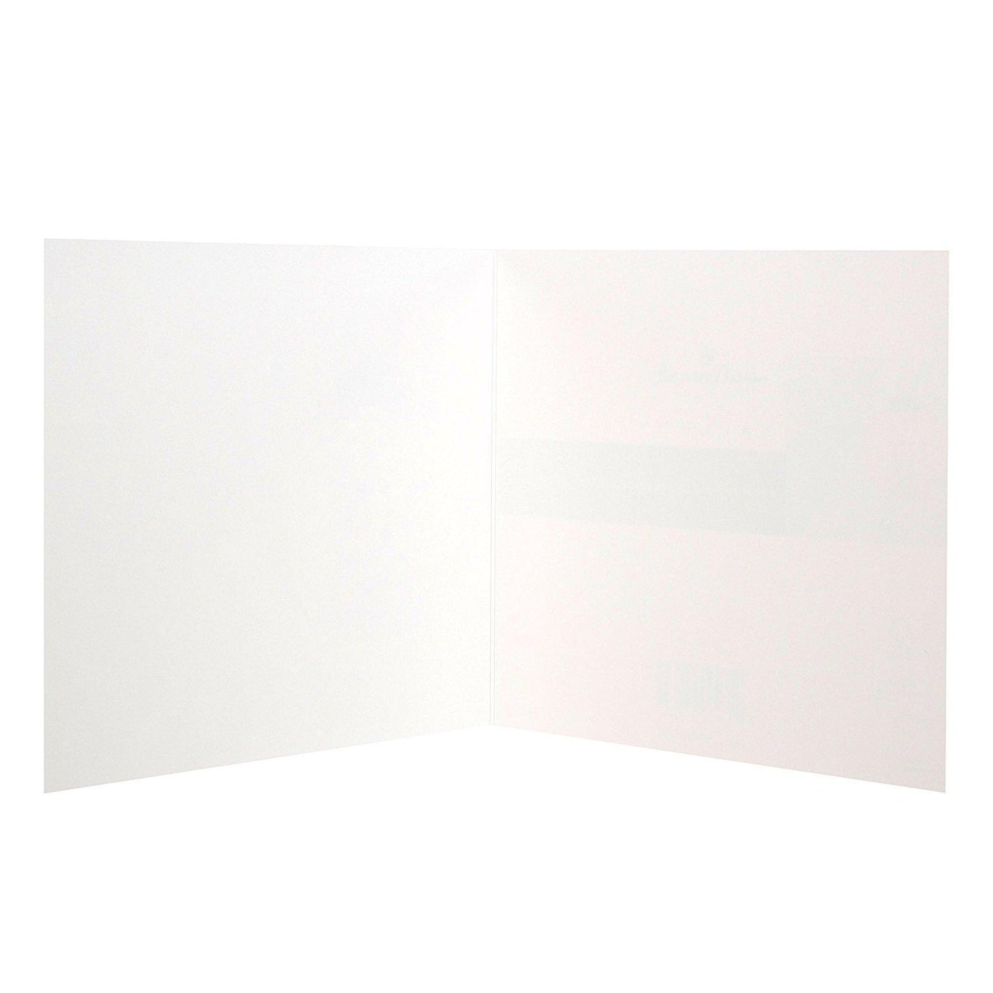 Hallmark Blank Christmas Card 'Gold Bauble'