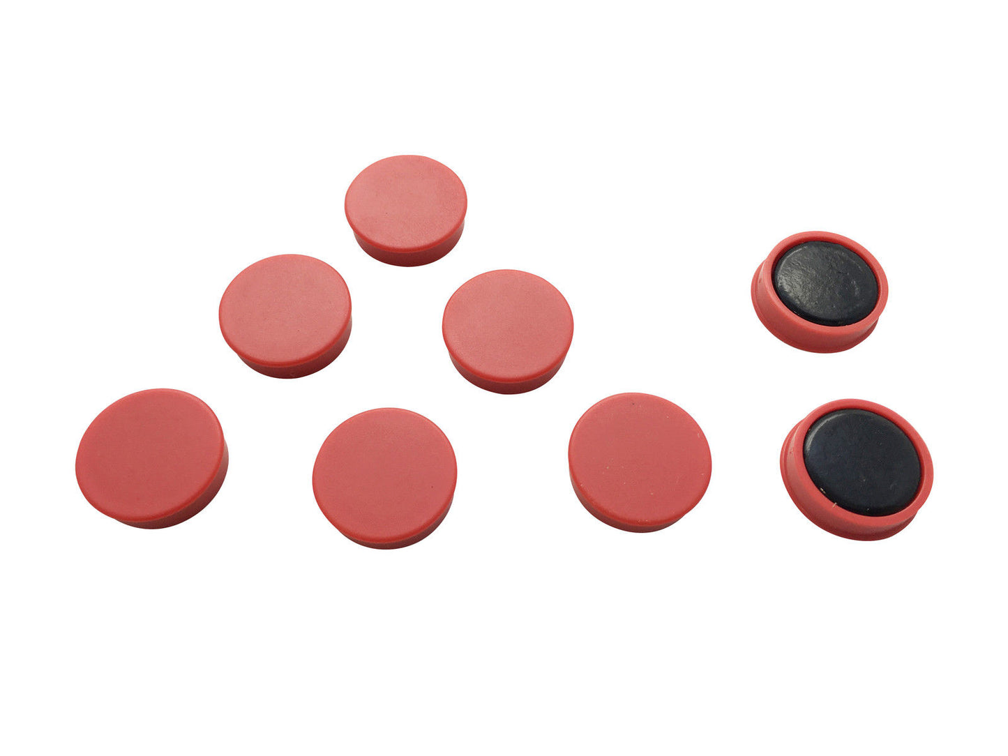 Pack of 12 Red 24mm Magnets