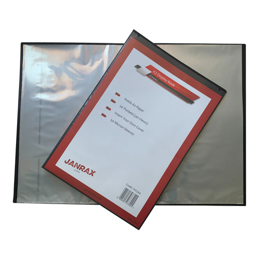 A2 20 Pockets Presentation Display Book by Janrax