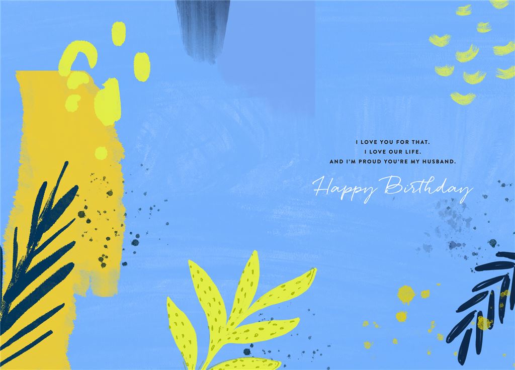 Creative and Attractive Design Husband Birthday Card