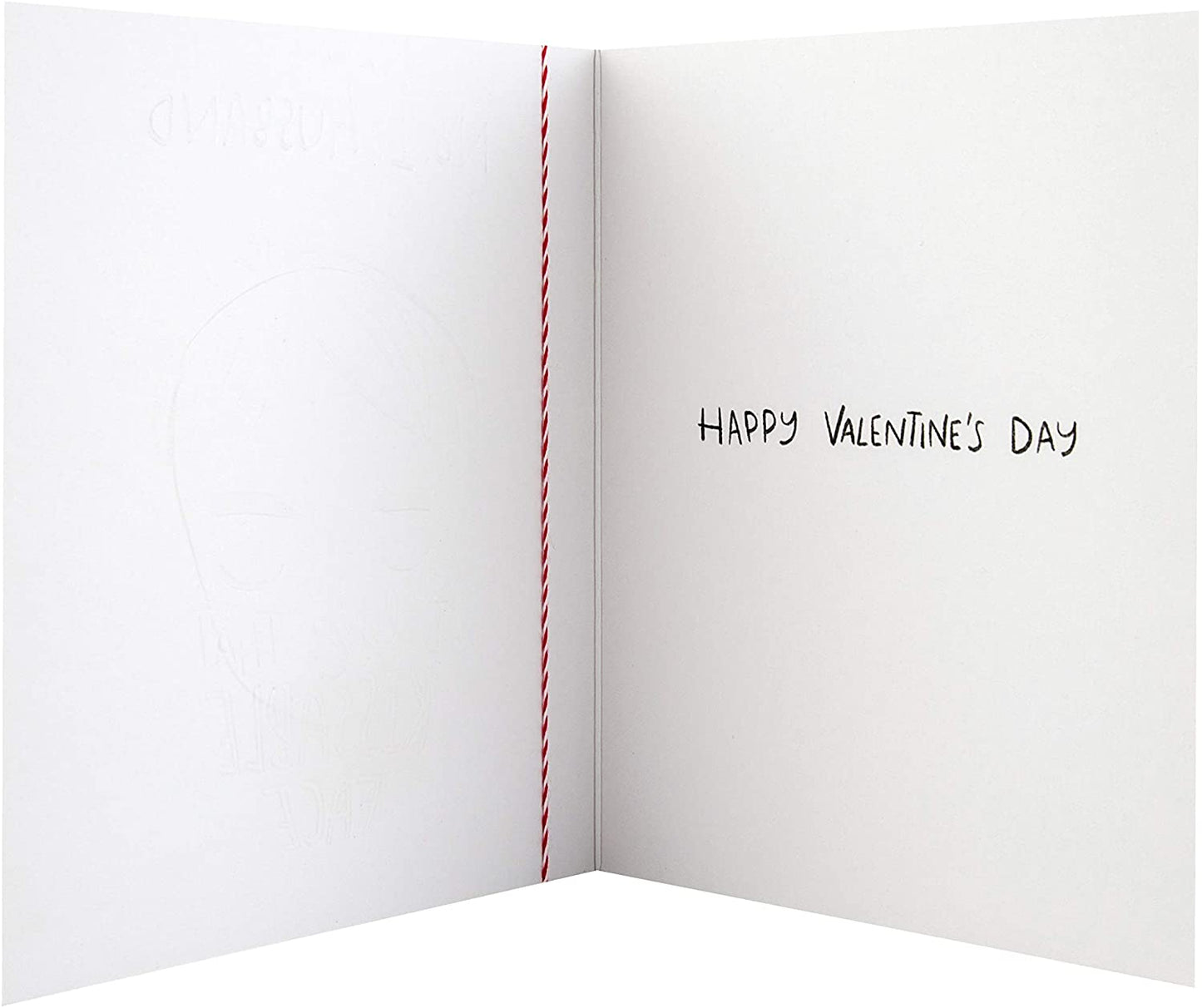 For Husband Embossed Design Valentine's Day Card