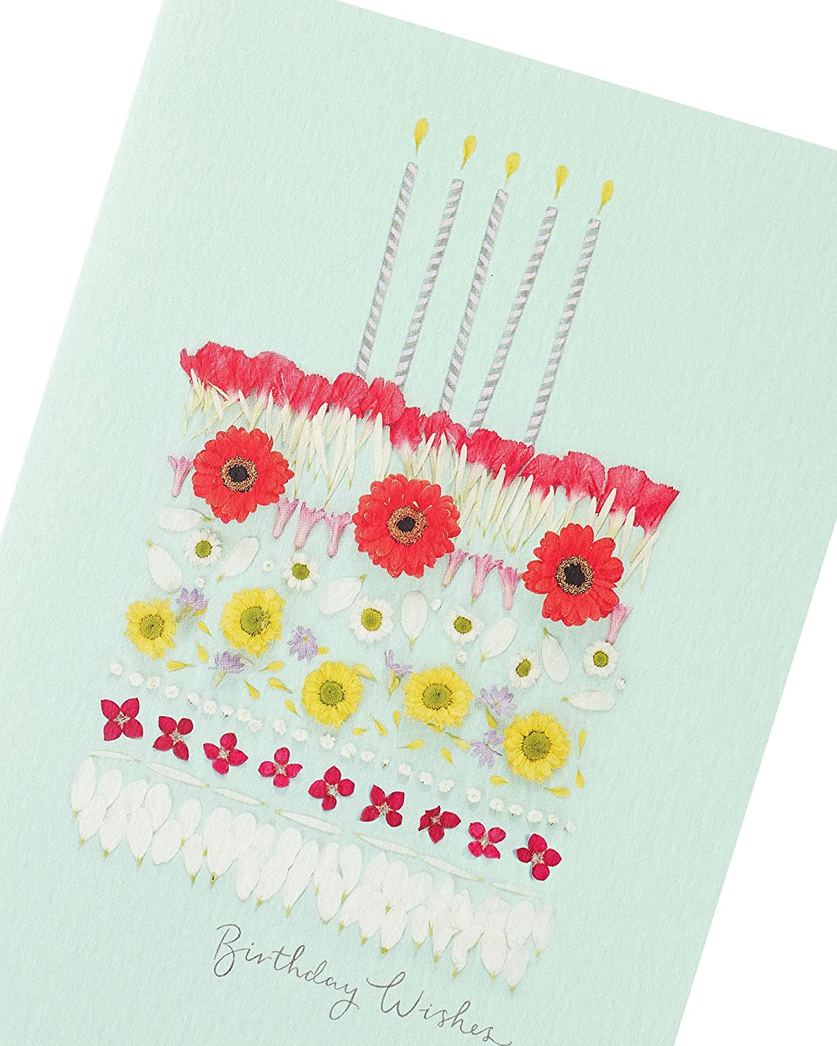 Floral Cake Design Into The Meadow Birthday Wishes Card For Her