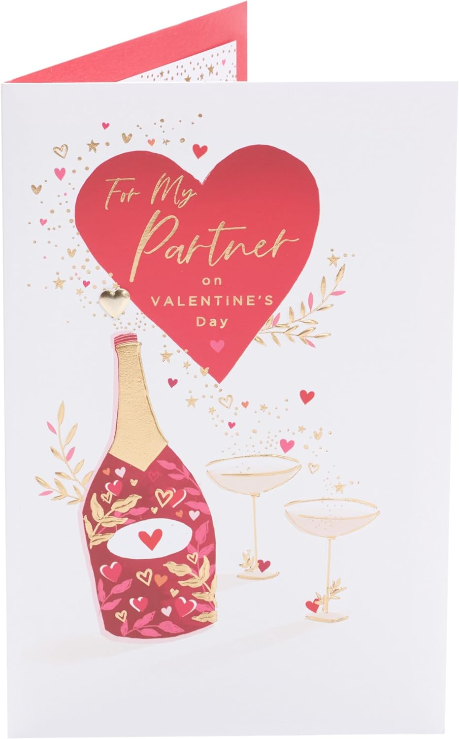 Champagne Design Partner Valentine's Day Card