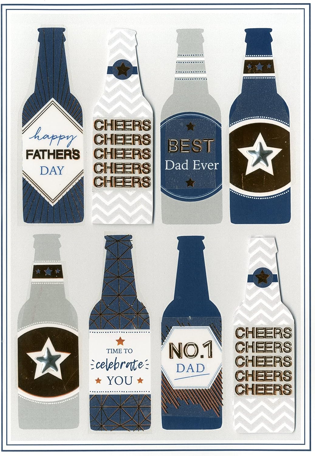 Cheers No.1 Dad Father's Day Card